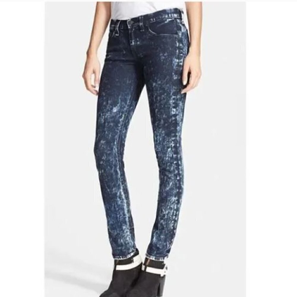 Rag & Bone Dark Acid Wash Skinny Jeans Womens (Size 29)